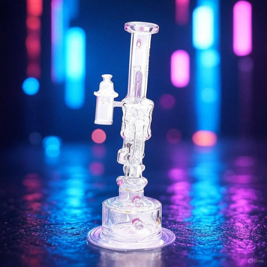 Lookah 10" Cool Recycler Klein Handgun Bong – Purple Swiss Perc