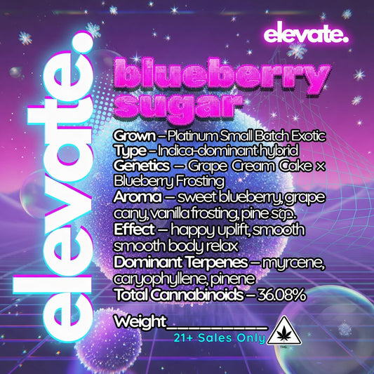 Blueberry Sugar Platinum Small Batch Exotic Platinum - Indica Dom