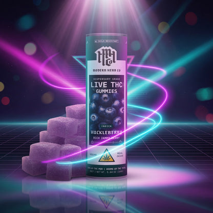 MHC Live Resin Gummy - Oregon Huckleberry (Indica) - 20ct — gummies, front view
