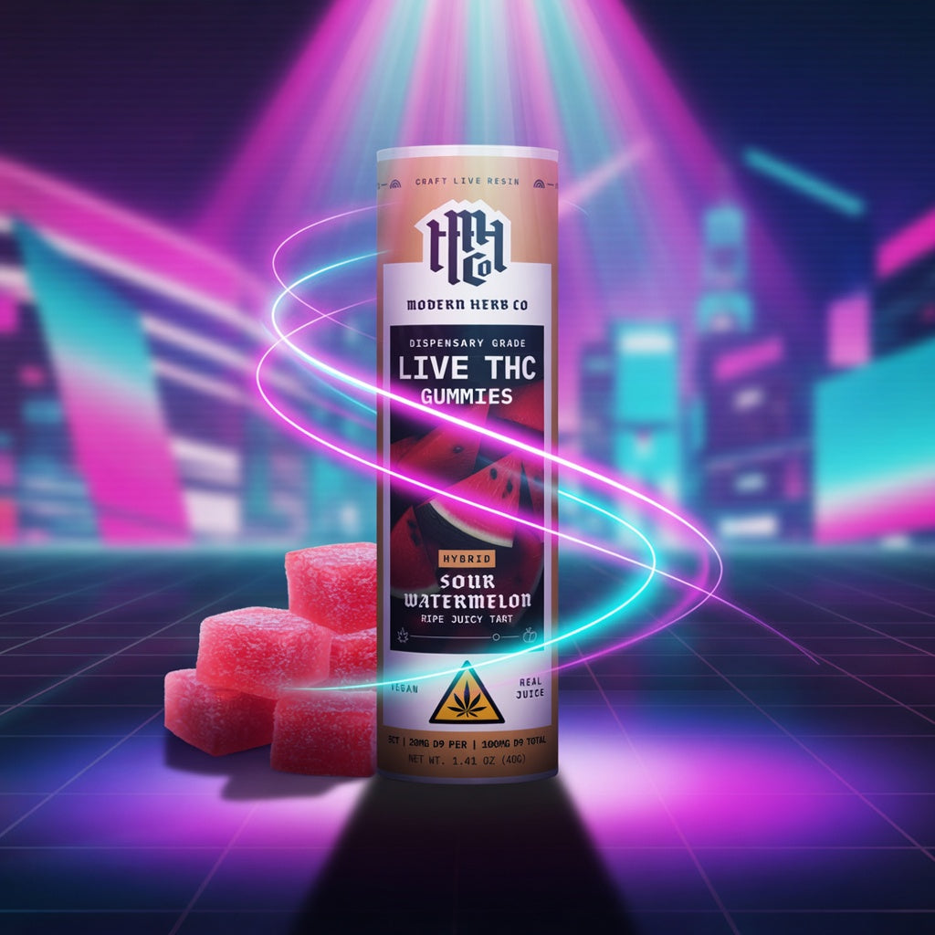 MHC Live Resin D9 Gummy - 5ct - Sour Watermelon (Hybrid)