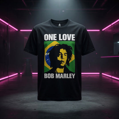 bob-marley-one-love-brazil-flag-portrait-t-shirt — Sky High neon packshot