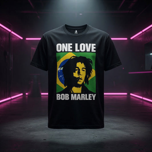 bob-marley-one-love-brazil-flag-portrait-t-shirt — Sky High neon packshot