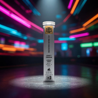 MHC Carbon Fiber 1g pre-roll — Sky High neon packshot