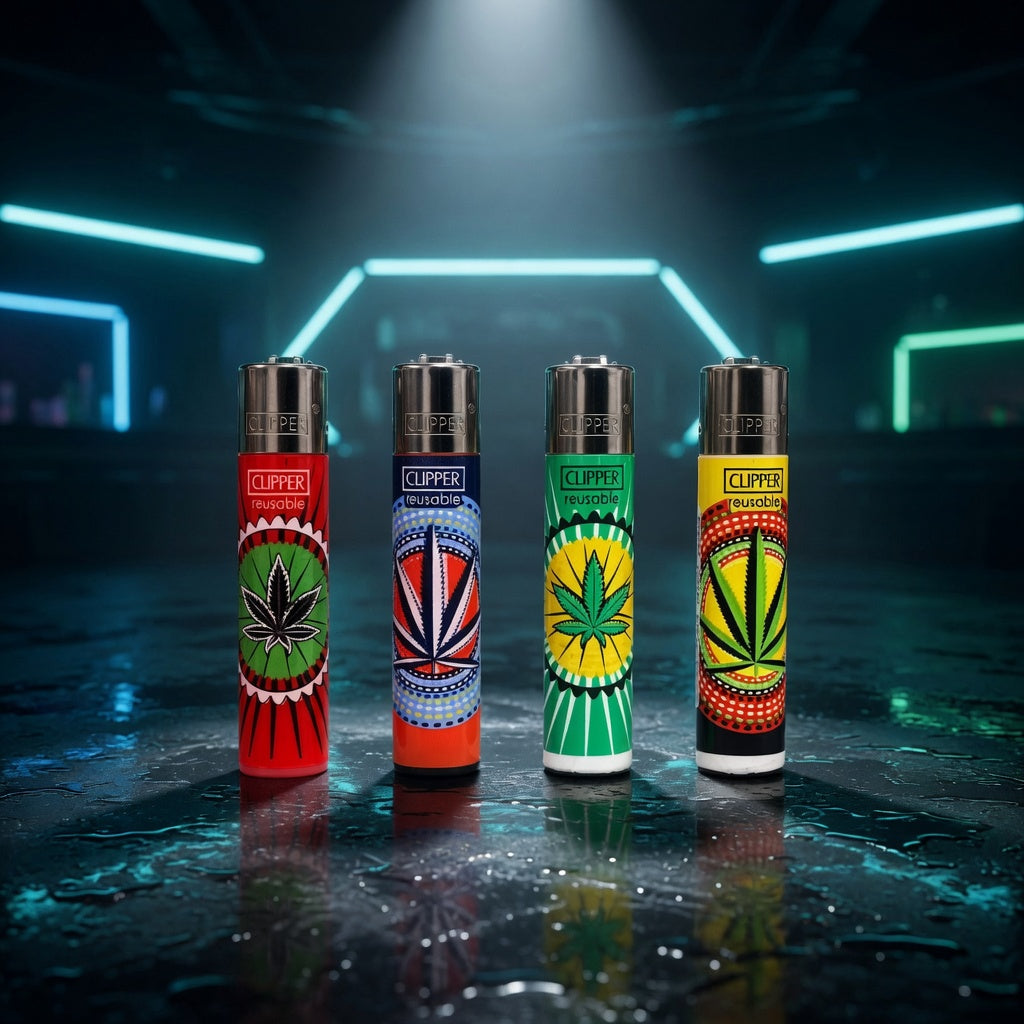 clipper-lighter — Sky High neon packshot