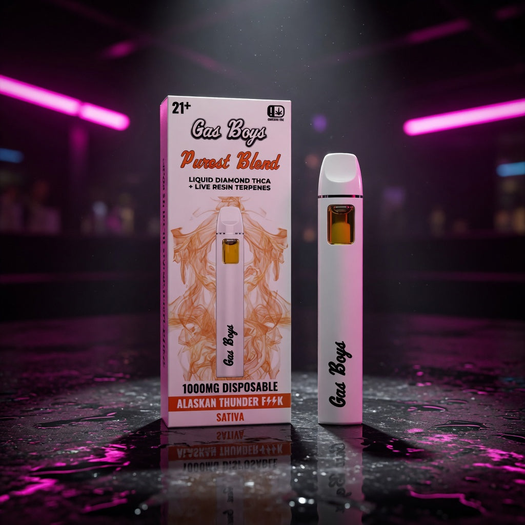 gas-boys-thca-live-resin-disposable-1g — Sky High neon packshot