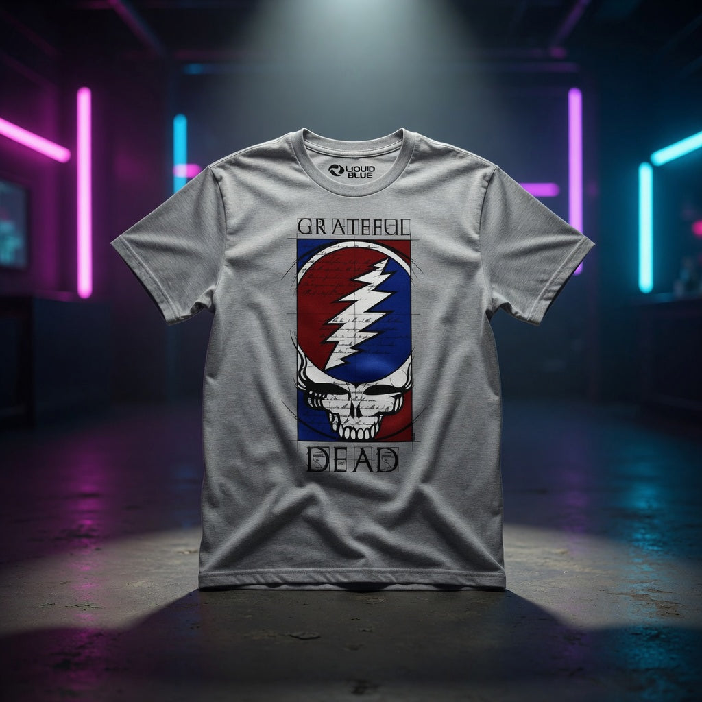 grateful-dead-steal-your-face-blueprint-edition-t-shirt — Sky High neon packshot