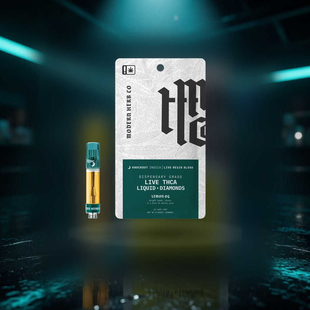 mhc-liquid-diamonds-lemon-og-indica-1g — Sky High neon packshot