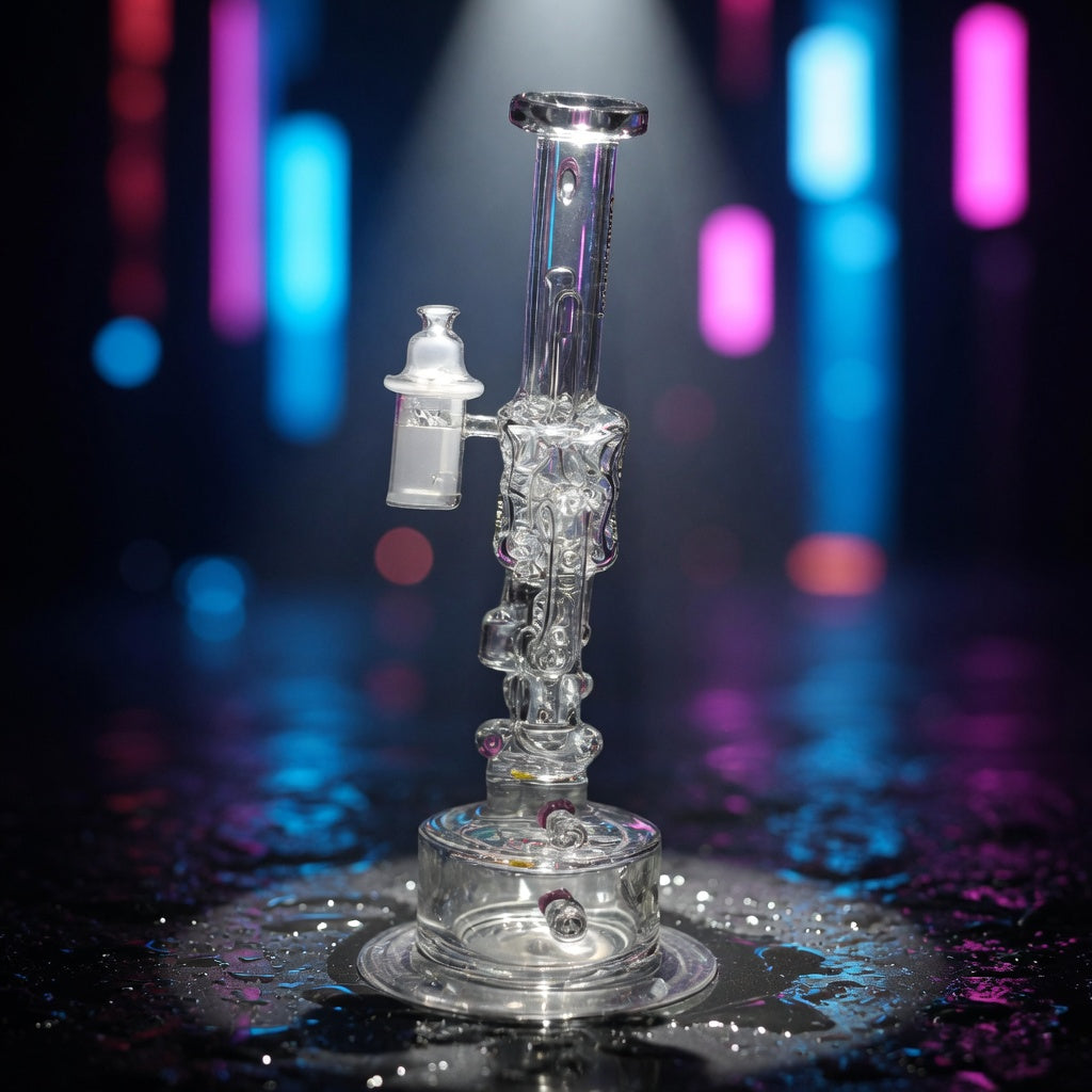 lookah 10 cool recycler klein handgun bong purple swiss perc — club packshot