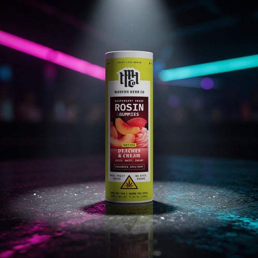 mhc-rosin-gummy-30ct — Sky High neon packshot
