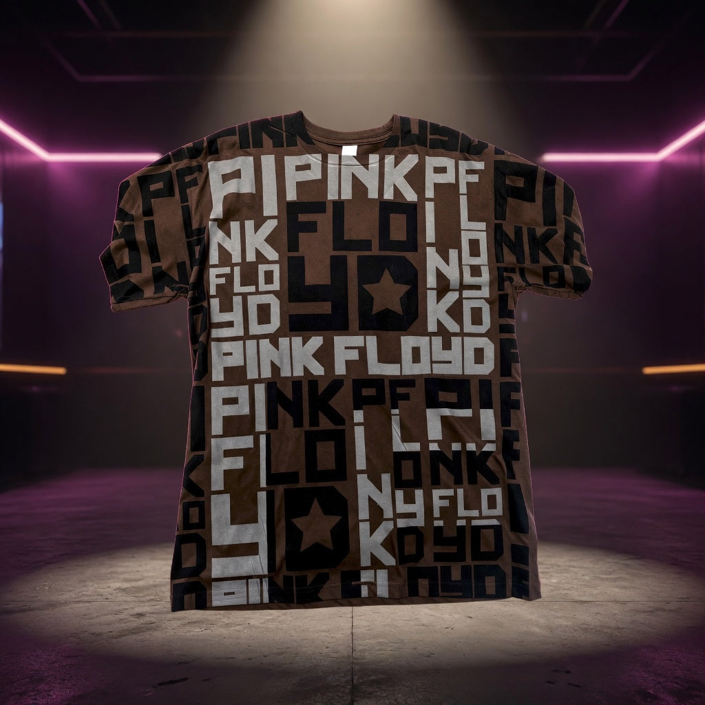 pink-floyd-endless-typographic-t-shirt — Sky High neon packshot