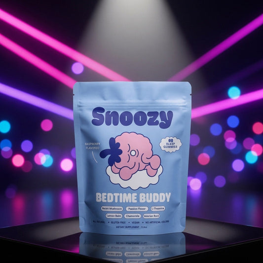 Snoozy Bedtime Buddy Gummies 60ct — Sky High neon