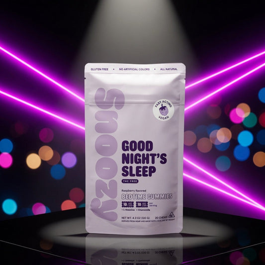 Snoozy Good Night's Sleep Gummies — Sky High neon