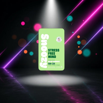 Snoozy Stress Free Mind Gummies — Sky High neon