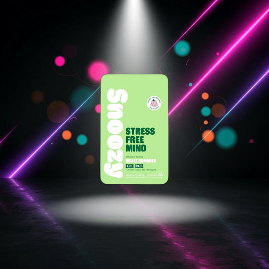 Snoozy Stress Free Mind Gummies — Sky High neon