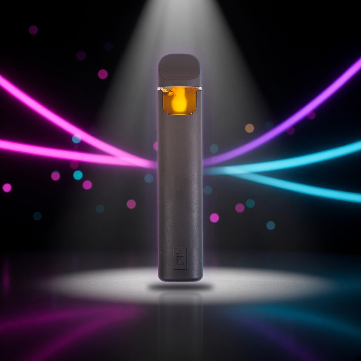 Stacks Cured Resin Disposable - Peach Rings (Sativa 43.103%) - 1g — Sky High neon packshot