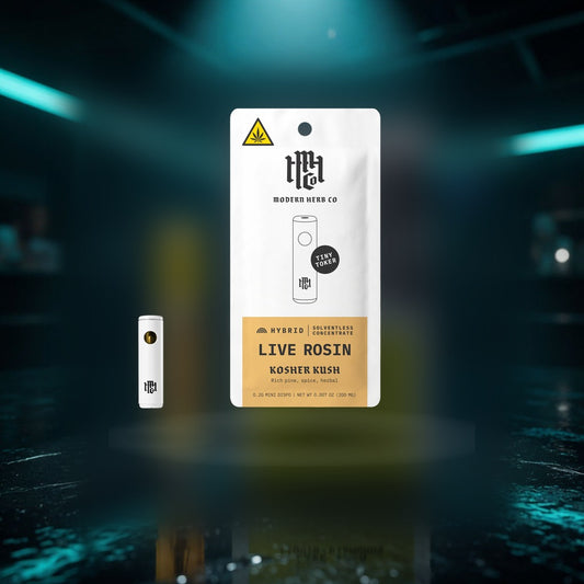 mhc-tiny-toker-kosher-kush-hybrid-0-2g — Sky High neon packshot