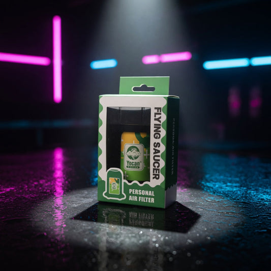 yocan green flying saucer personal air filter — club packshot