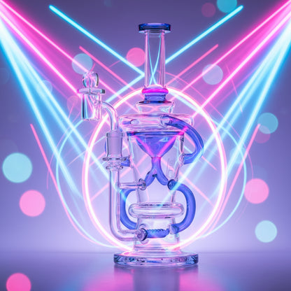Pink 10.25" Straight Recycler by Human Grade