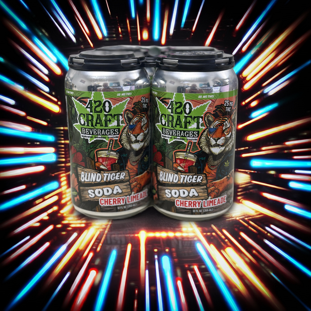 420 Craft Blind Tiger Soda 25/50MG - 420 Craft Beverages - Sky High Montgomery cincinnati