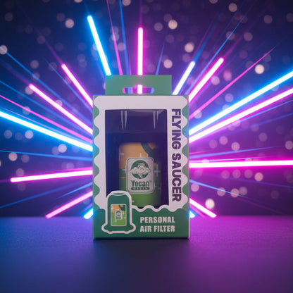 Yocan Green Flying Saucer Personal Air Filter — product, front view