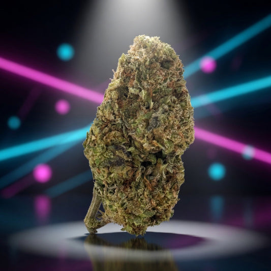 Ghost OG Boutique Flower (Indica 24.11%) — Sky High neon