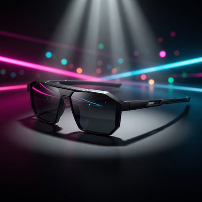 Square Sunglasses — Black
