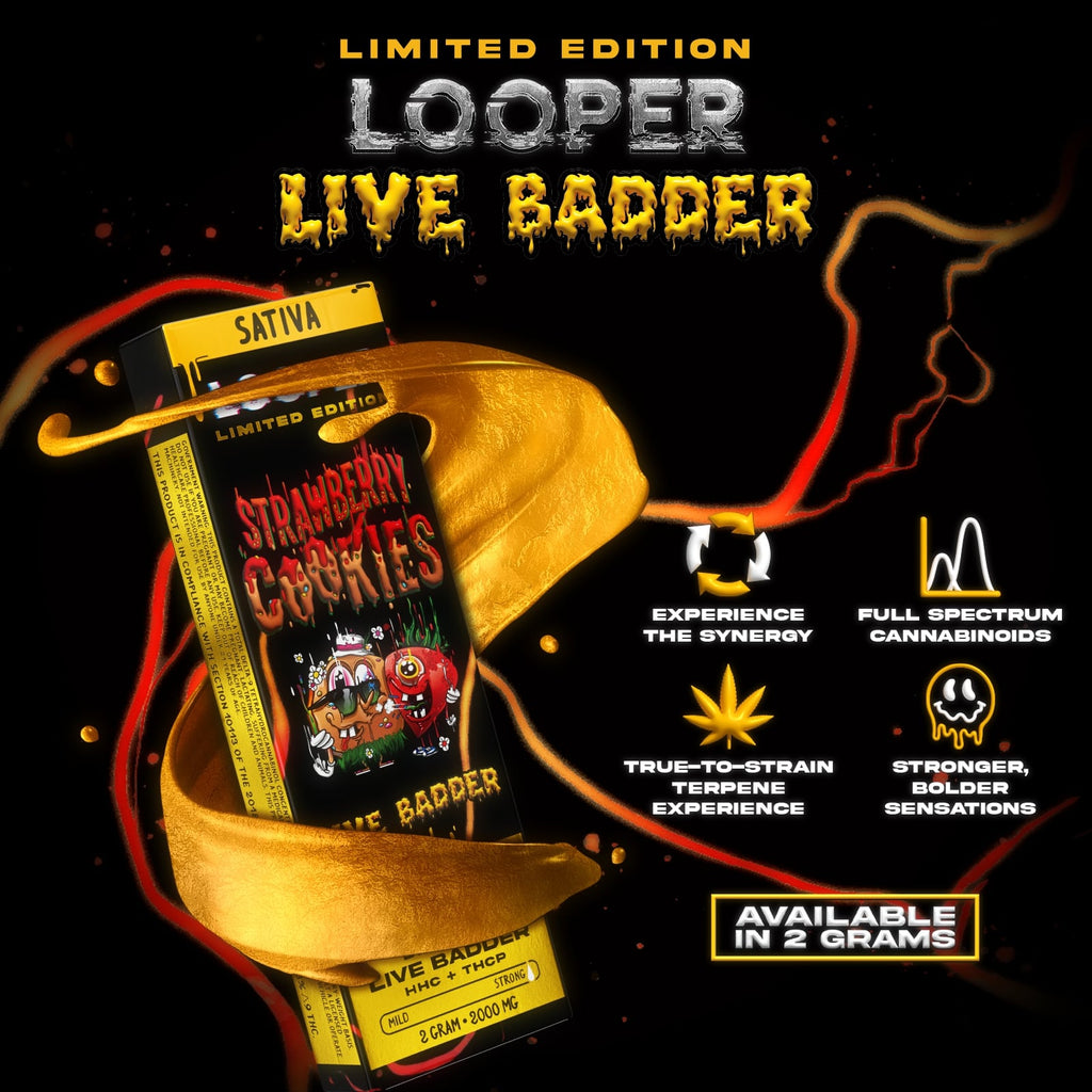 Looper Limited Edition Badderup Live Badder 2G Disposables